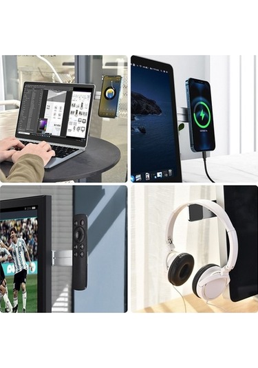 Novahub Manyetik Taşınabilir Gri Bilgisayar Telefon Aynı Ekran Standı Ergonomik 135x29x5.5mm