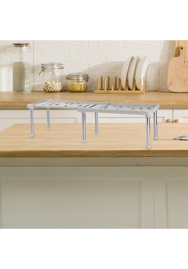 Suntek Genişletilebilir Dolap Düzenleyici Raf Ev Gri