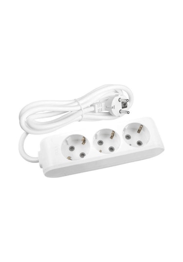 Avarson 3'lü Üçlü Priz Topraklı Kablolu 3x1,5 Ttr 10 On Metre
