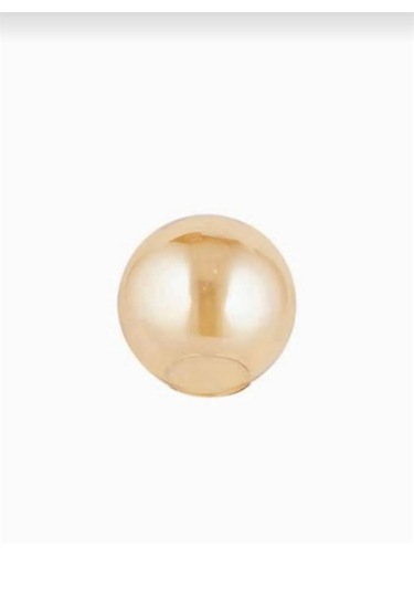 Bal Renk Glop Cam - Avize Fanusu - 15 Cm Çap - E27 Ampul Uyumlu