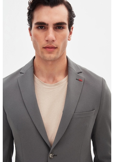 Twn Slim Fit Açık Haki Düz Takim Elbise 4ec05e301545m H02
