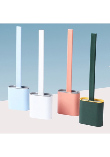 Duvara Monte Edilebilir Kapaklı Askılı Klozet Yumuşak Silikon Baş Çok Renkli