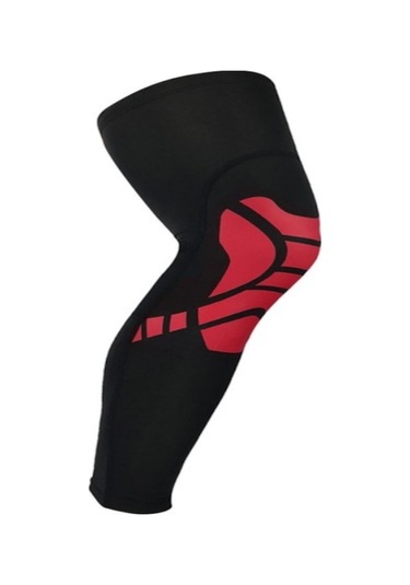 Vkemall Basketbol İçin Yazlık İnce Solunumlu Bilek Ve Bacak Koruması, Tam Korumalı Siyah M Bedeli Siyah