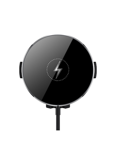 Butu Ys12 Araç Hava Firar Montajı Ayrılabilir 15w Max Manyetik Kablosuz Şarj Cihazı Siyah