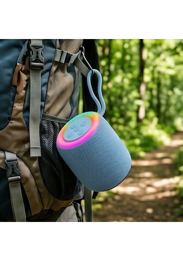 Bluetooth Hoparlör Kablosuz Taşınabilir Rgb Hoparlör Renkli Işıklı
