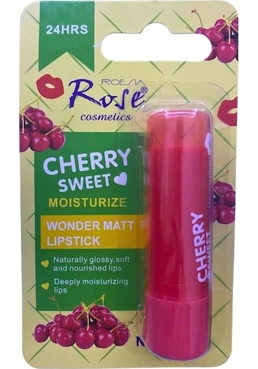 Yoğun Etkili Dudak Koruyucu Nemlendirici Balm Kiraz Çilek Çikolata 3lü Set Diğer Çok Renkli