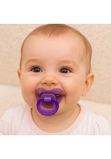 Akide Damaklı Emzik No:1 Mor 0-6 Ay