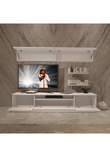 Decoraktiv Trendstyle 5 Slm Tv Ünitesi Tv Sehpası Beyaz