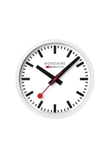 A990.clock.10sbb Mondaine Duvar Saati Metalik
