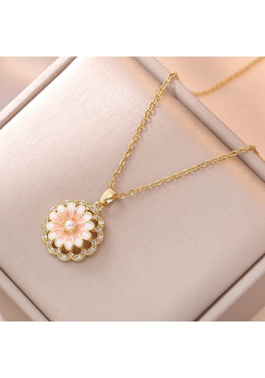 Bayan Kolye: Moda Estetiği Titanyum Çelik Kolye No.60 Çok REnkli