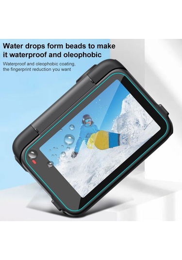 For Insta360 Ace Pro 2 Puluz 3 İn 1 Rear & Front Screen And Lens Tempered Glass Film Transparent