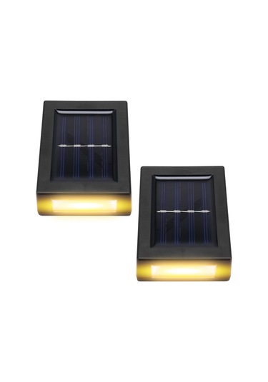 Açık Bahçe Güneş Enerjili Duvar Işıkları Yukarı Ve Aşağı Su Geçirmez Duvar Işıkları, B Siyah