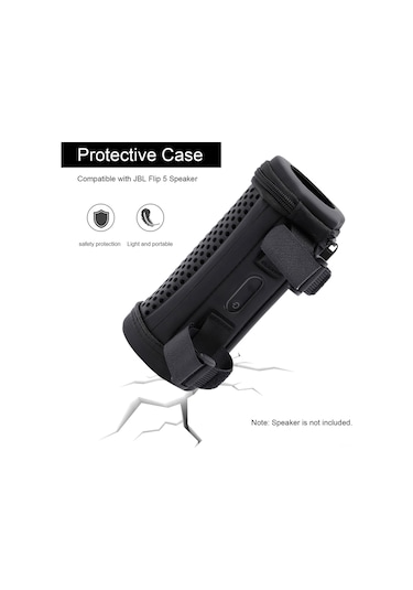 Singree Jbl Flip 5 Taşınabilir Hoparlör İçin Sert Eva Kılıf - Seyahat Çantası Ve Askılık
