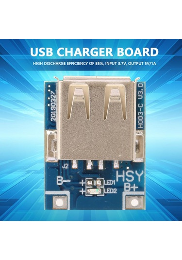 Yaleker 10 Adet 3.7v Girişli 5v/1a Çıkışlı Usb Şarj Modülü, Yüksek Verimlilikli Dıy Şarj Kartı