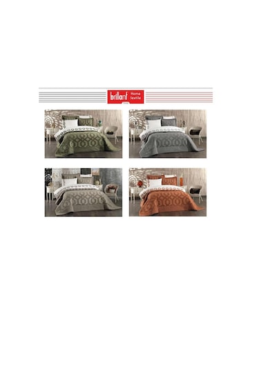 Brillant 43190 Kalista Yatak Örtüsü Takımı - Jakar Örme 3 Parça Diğer