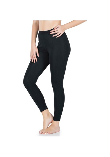 Yüksek Bel Uzun Battal Kadın Tayt 410b Beyaz