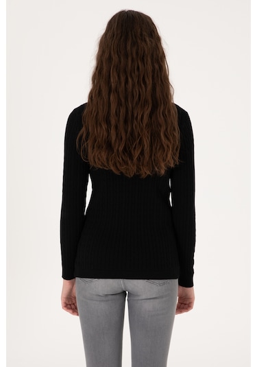 U.s. Polo Assn. Kadın Siyah Kazak /triko 50313625-vr046 Siyah