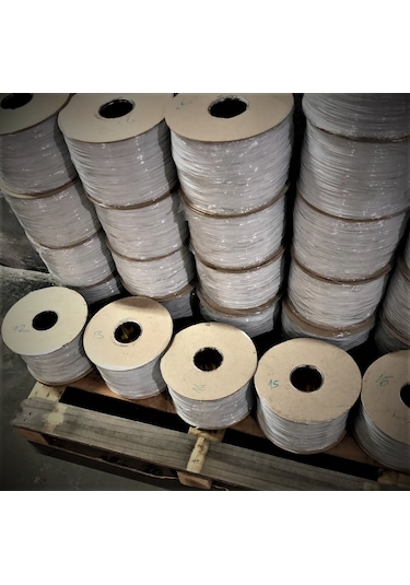 Pvc Kaplı Bağ Teli, Torba Teli, Klips Beyaz 9 Cm'lik/kg