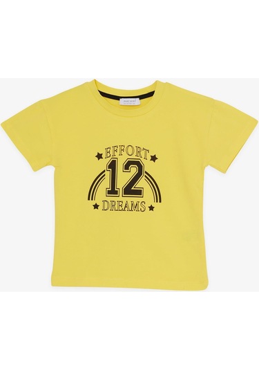 Breeze Kız Çocuk Taytlı Takım Rakam Baskılı 3-7 Yaş, Sarı-sarı Sarı