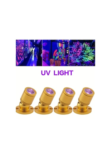 Honeybeeshop 2 4 Adet Uv Siyah Işık Gece Usb Uv Işık Mini Spot Siyah 2 Adet Gösteri Dolabı Takı Rafı Poster Arka Plan Duvar Kullanımı 1w Ultraviyole Led Siyah Işıklar Partiler Evcil Hayvanlar Siyah