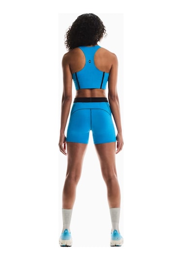 On Pace Tights Short Cleancloud Kumaşlı Kadın Koşu Taytı Mavi