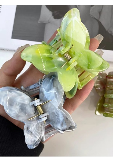 Symbol Yumuşak Kelebek Saç Tokası 230890016 Gri