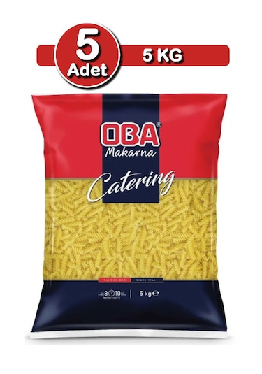 Oba Fiyonk Makarna 5 Kg X 5 Adet Toplu Kullanım Paketi