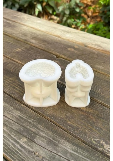 Rose Bear Ve Rose Dog İki Adet Silikon Mum Kalıp Seti