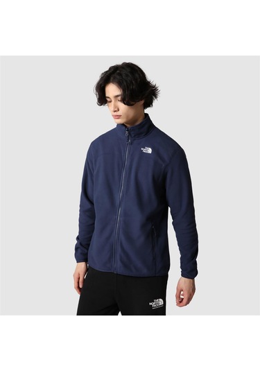 The North Face W 100 Glacıer 1/4 Zıp - Eu Erkek Sweat Nf0a5ıhn8k21 Lacivert