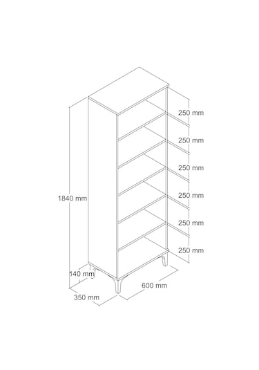 Ferniso Mobilya 4 Kapak 6 Bölmeli Ayakkabılık Full Sepet Ceviz