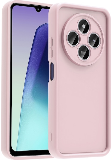 Biriva Home Redmi 14c Kılıf Kamera Korumalı Ananas Kapak - Pembe Pembe