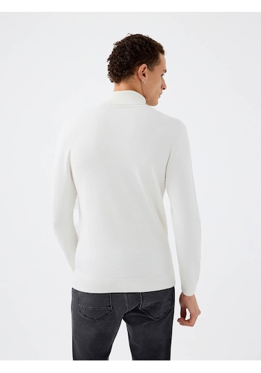 Loft Regular Fit Beyaz Erkek Kazak Lf2041623 Beyaz