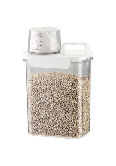 Ev İçin Mühürlü Tahıl Saklama Kutusu, Mutfak Saklama İçin Şeffaf Pirinç Kabı, Makarna Kabı, 18 -