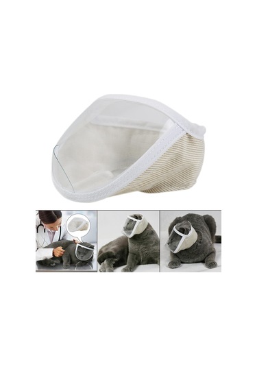 Homyl Şeffaf Kedi Yüz Maskesi Namlu Anti Isırık Orta