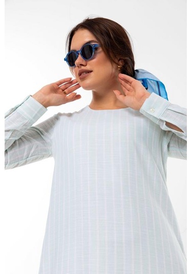 Pastelastore Neva Kadın Elbise Maxi Boy 1020-1 Açık Mint