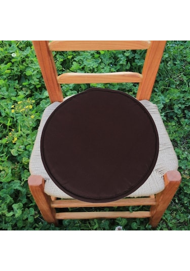 Suntek Yuvarlak Sandalye Koltuk Yastık Mutfak Zemin Derin-kahve Derin Kahve