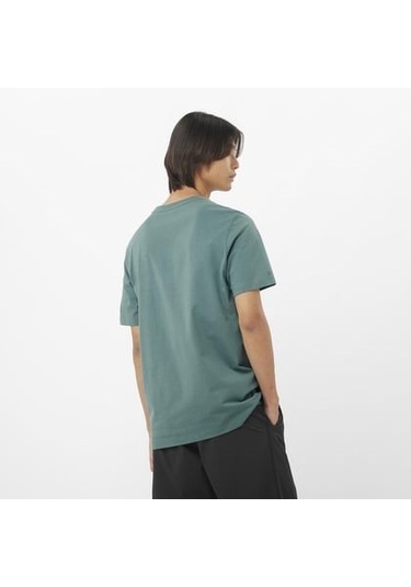 Salomon Bıg Logo Tee M North Atlantic// Erk T-shırt Lc2526700 Gri