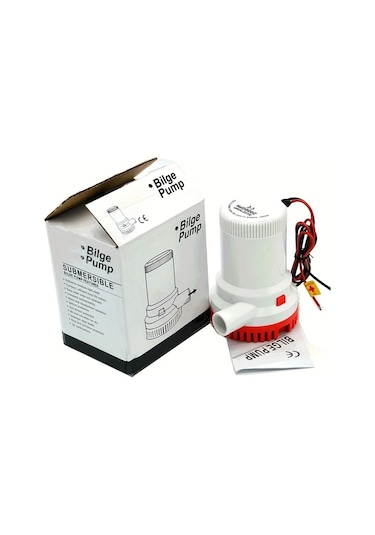 Honeybeeshop 24v 1500gph 12v 24v Otomatik Drenaj Pompası 1500gph 2000gph Elektrikli Denizaltı Su Pompası Tekne Sump Pompası Abs Malzemeli