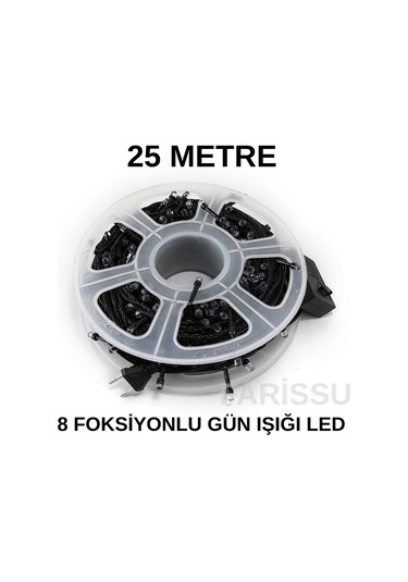 25 Metre Fişli Gün Işığı Led Işık İç Ve Dış Mekanlara Sıcak Ambiyans Gün Işığı