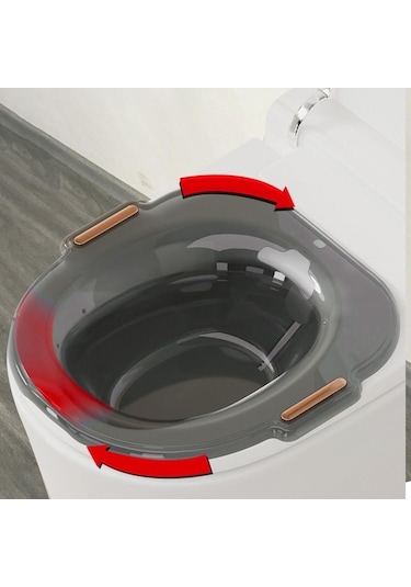 Pazly Suntek Sitz Banyo Geniş Oturma Alanı - Seyahat Ve Konfor Için Siyah