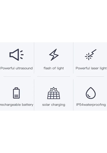 Yeni Açık Güneş Flaş Lazer Fare Kovucu Yılan Kovucu Hayvan