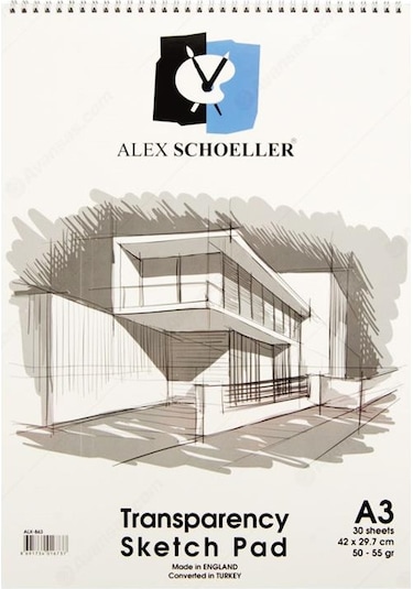 Alex Schoeller Spiralli Eskiz Blok A3 – 30 Yaprak 50-55gr