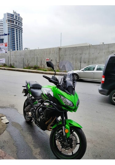 15-18 Kawasaki Versys Uzun Ön Cam Zeus Açık Füme 48cm 4mm