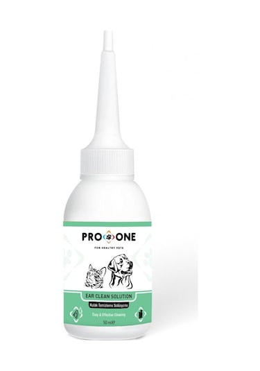 Pro One Kedi ve Köpekler için Kulak Temizleme Solüsyonu 50 Ml