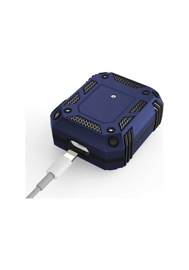 Ekılıf - Airpods 1.nesil Uyumlu - Kılıf Darbelere Karşı Dayanıklı Koruyucu Silikon Kılıf Airbag 15 - Kırmızı