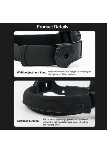 Symbee Otomatik Kararan Kaynak Maskesi - Güneş Enerjili, 9-13 Seviye Ayarlanabilir, 20 Koruma Camı + Baş Lambası İçeren Profesyonel Set