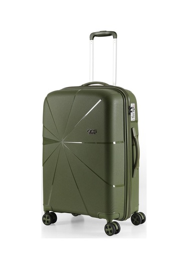 Ççs 5264 Polipropilen Büyük Boy Valiz Haki