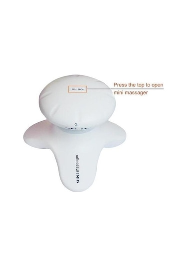 MiniTitreşimli Elektrikli Kafa Kafa Derisi Titreşimli Masaj El Masajı Rı3tgo Beyaz