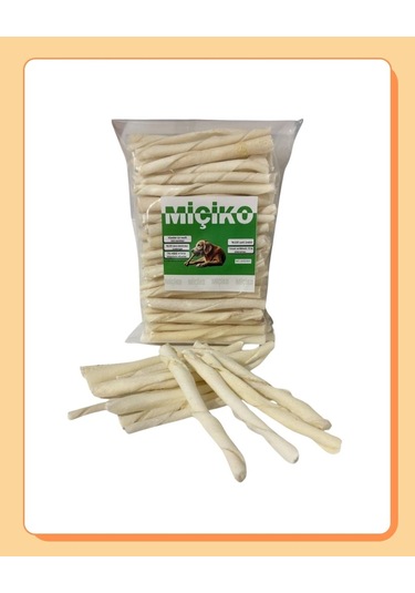 100lü Sütlü Burgu Çubuk Ödül Çubuğu Ve Çiğneme Kemiği