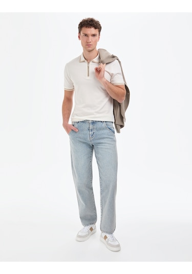 Pierre Cardin Erkek Ekru Tişört 50321201-vr019